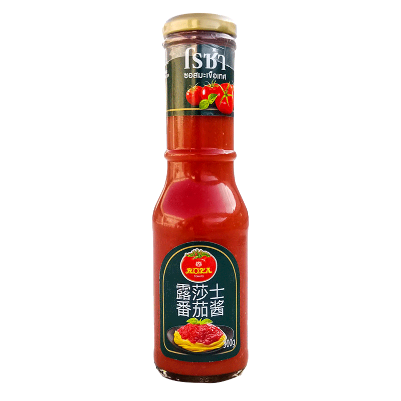 露莎士（Roza） 意大利面醬露莎士roza黑胡椒醬牛排醬汁泰國原裝進口泰式調味料 番茄醬300g