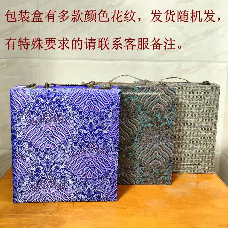 卓誉造物故宫苏绣摆件双面绣刺绣桌面摆件中式蜀绣乔迁礼物高级感实用小众 千里江山-鸡翅木简易架