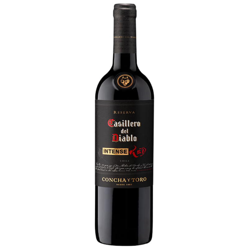 紅魔鬼(Casillero del Diablo)葡萄酒 黑金系列濃郁珍藏干紅葡萄酒750ml 智利原瓶進口紅酒 單支裝