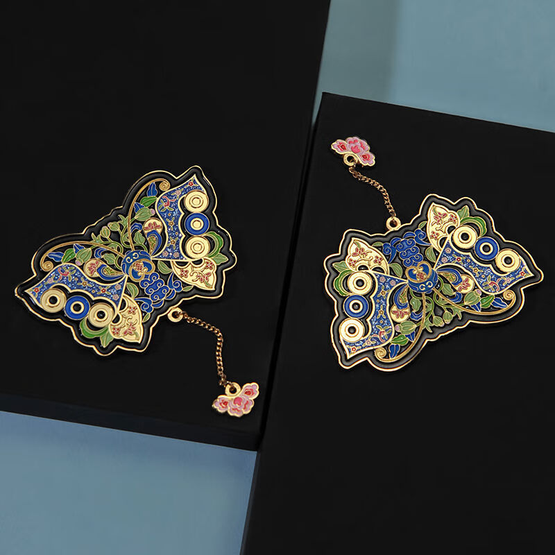 清华大学艺术博物馆致敬1953文创花间蝴蝶冰箱贴金属磁吸创意礼物 花间蝴蝶冰箱贴