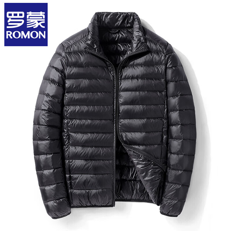罗蒙轻薄羽绒2025冬季新款短款薄款韩版休闲百搭保暖男外套