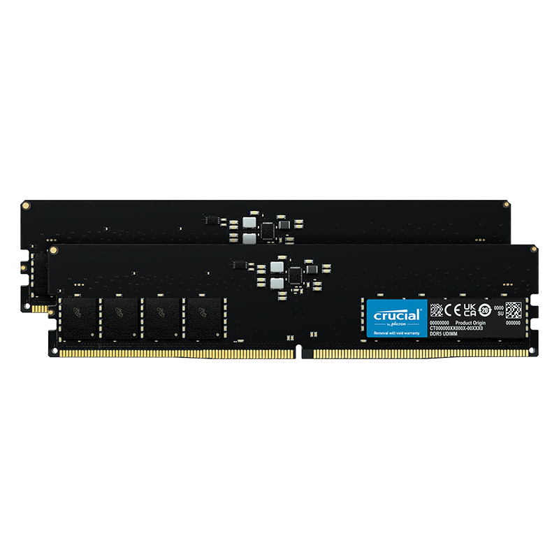Crucial 英睿达 DDR5 4800MHz 台式机内存 普条 32GB 16GB*2 CT2K16G48C40U5