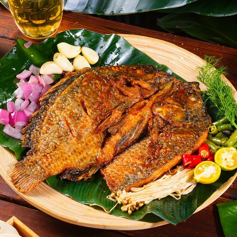 GUO LIAN傣味烤鱼400g/袋活鱼干烤制作云南独特风味BAP认证夜宵B 傣味烤鱼400g*2袋