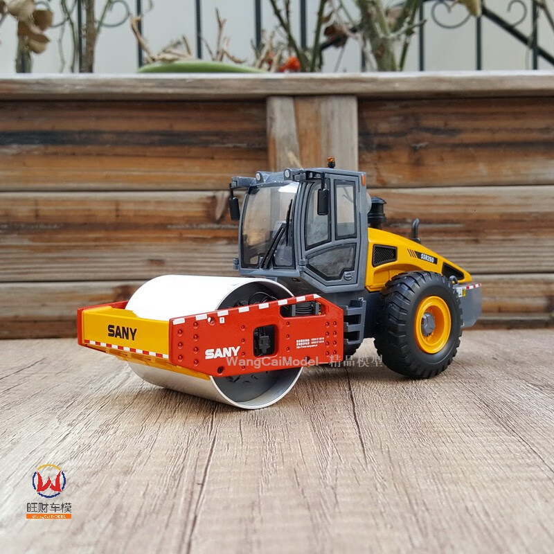 凯史徐工工程模型sany135原厂三一单钢轮压路机sany合金机械车模 三一