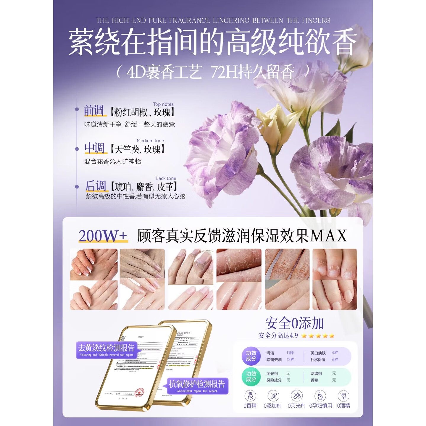 LiLiA香氛护手精华油补水保湿防干燥不油腻淡手纹倒刺持久留香护甲油 【全身嫩肤CP】 以油养肤