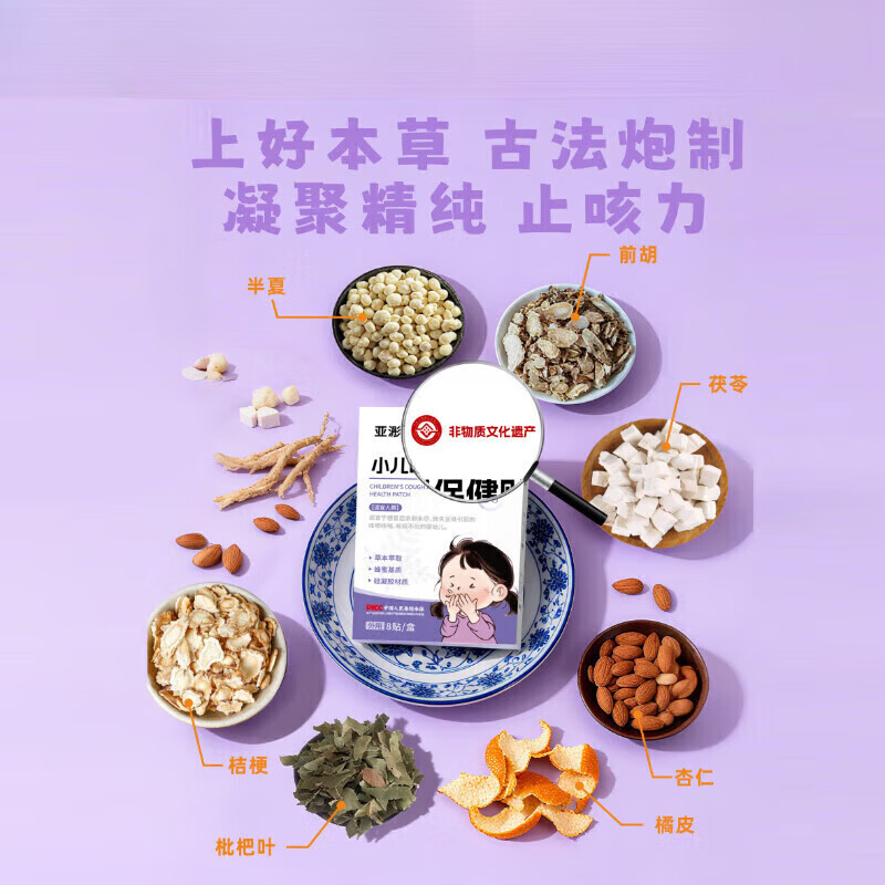 亚彤小儿咳喘贴浵咳喘化痰贴儿童宝宝贴化痰润肺支气管炎咳嗽痰多喉咙痛 买2送1[周期装到手3盒]68%选择