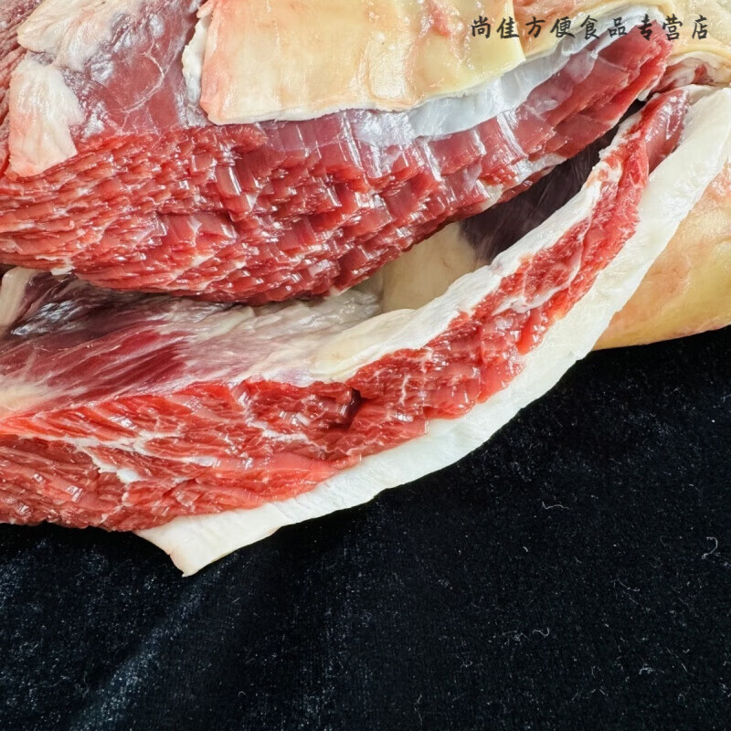 新鲜速冻 东北牛宫后肉 网红牛宫后夹肉 烧烤食材 牛宫后夹肉5斤(有筋多也有肉多