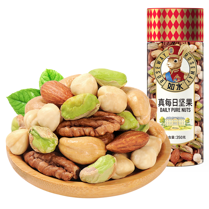 如水 真每日坚果350g/罐 5种干果黄金搭配混合果仁 补充每日营养所需
