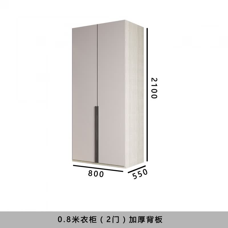 梵盛林2026新款衣柜一门到顶家用卧室现代简约轻奢四五六门储物柜子整体 钥匙扣-随机发货 2.5米高(一门到顶)