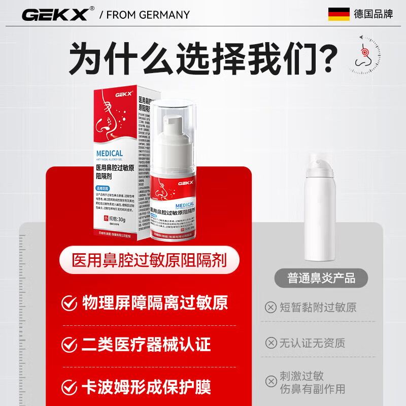 医用鼻腔过敏原阻隔剂搭今华维依地酸钠华北制药鼻炎喷雾剂膏过敏性鼻塞鼻窦炎鼻痒专用 买3瓶送同款2瓶【到手5瓶】立省306元