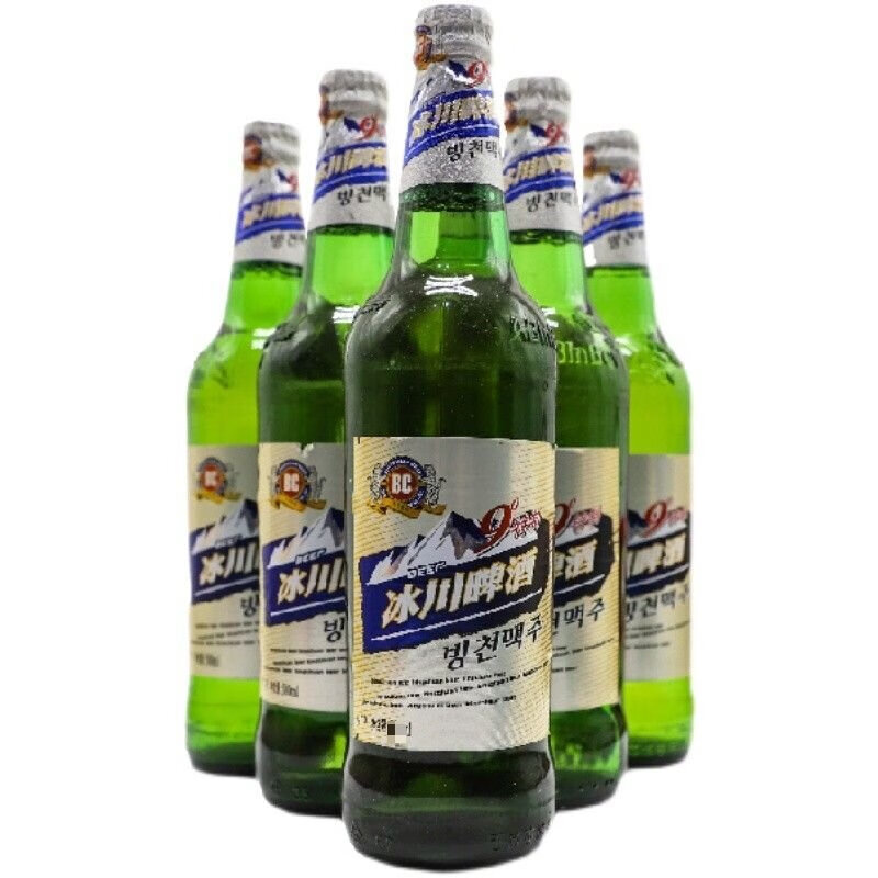 百威冰川啤酒延边特产 酒水9度9°玻璃瓶装500ml/饭店专用 4瓶 装