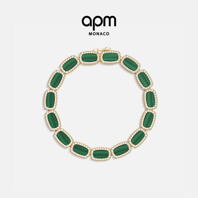 APM Monaco孔雀石手链 孔雀石 S礼物送女友