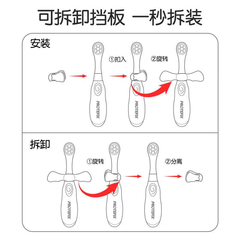 恐龙医生(PROTEFIX)宝宝牙刷儿童软毛0-1-2到3岁半婴幼儿专用训练刷牙乳牙两三牙膏 【特惠2支装】赠漱口杯