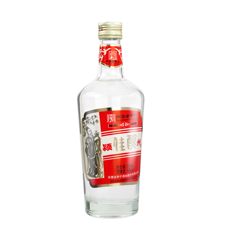 金种子颍州佳酿 纯粮食酒浓香型白酒 500ML单瓶装 50%vol 500mL 1瓶
