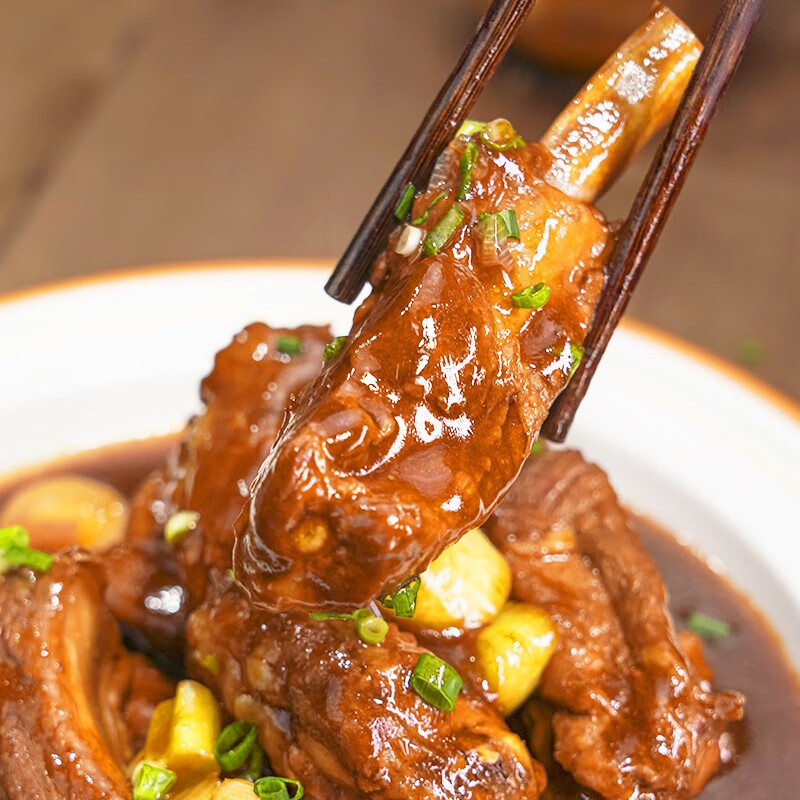 杨博士皖南散养黑毛土猪肉生鲜五花肉猪排骨猪排黑猪肉猪肋排烤肉食材 精修猪肋排350g*2盒