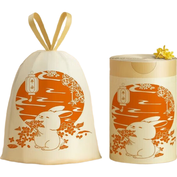 加厚厨房垃圾袋玉兔图案 50只 45*45