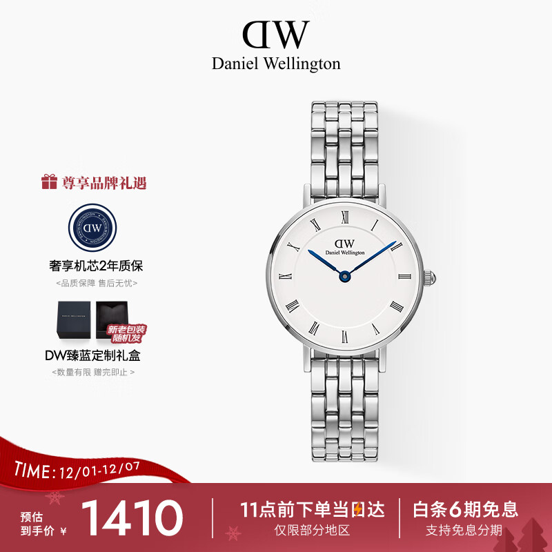 丹尼尔惠灵顿（DanielWellington）DW女表小蓝针系列石英女士手表节日礼物送女友 DW00100685