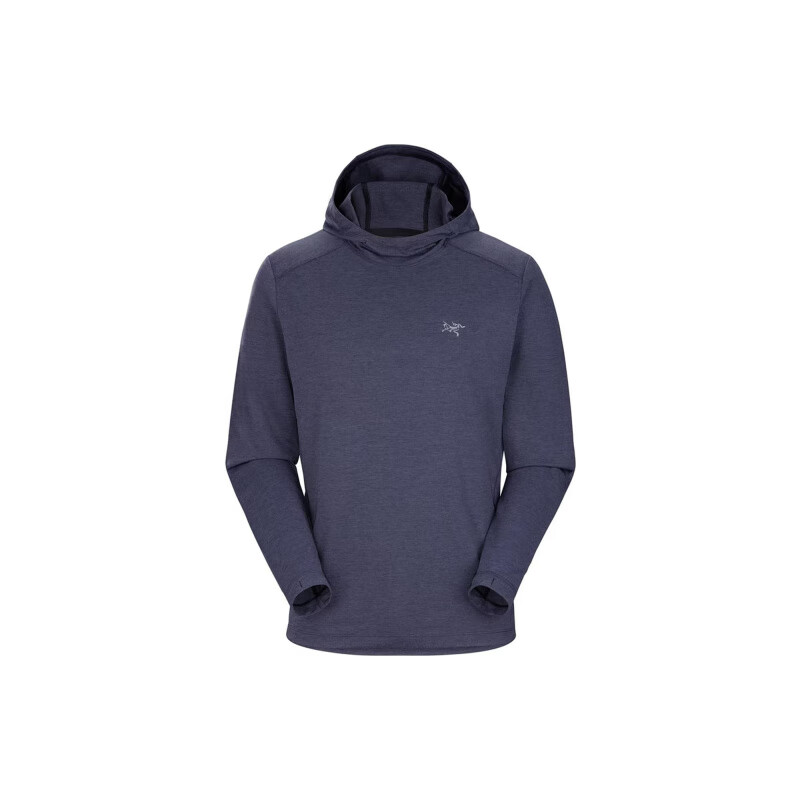 始祖鸟（ARC'TERYX）Arcteryx始祖鸟 CORMAC Hoody 纯色Logo印花连帽套头卫衣 男款 宝石蓝/Black Sapphire S