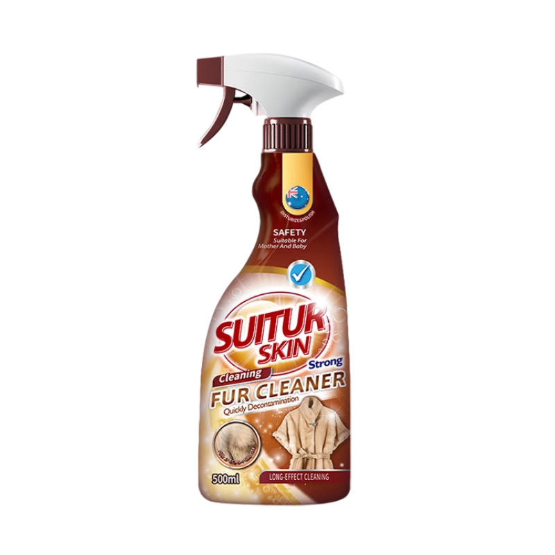 博利婴美国皮草干洗剂500ml 皮毛一体貂免洗羊羔毛剪绒专用清洁清洗去污 皮草清洁剂 1瓶 【貂毛/兔毛/羊毛可用】