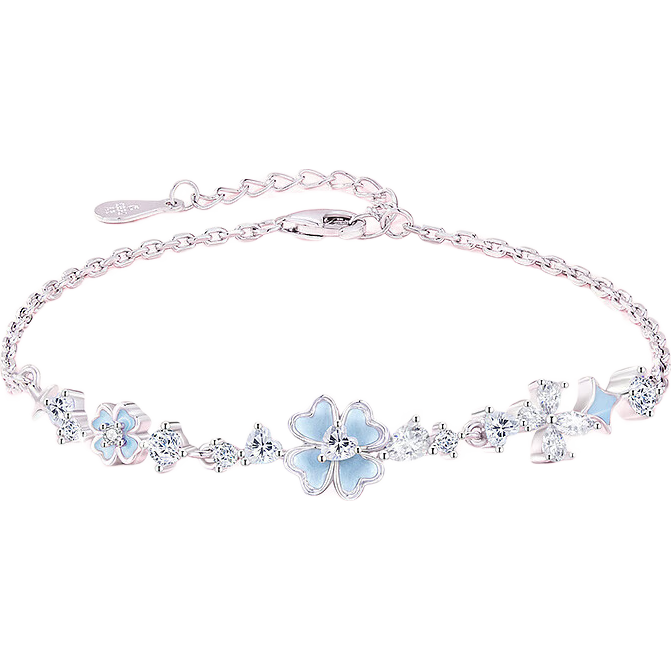 ҹ����Ҷ�� S925�������� Ů����С�� ���װ �������� ��Ů�ѹ��� 85.4Ԫ