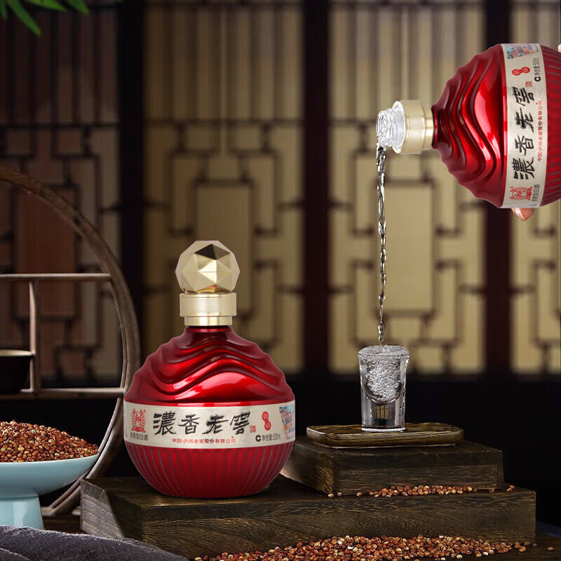 瀘州老窖定制酒【官方正品】浓香酒喜宴婚宴酒商务宴请送礼酒 52度 500mL 6瓶 浓香老窖韵坛