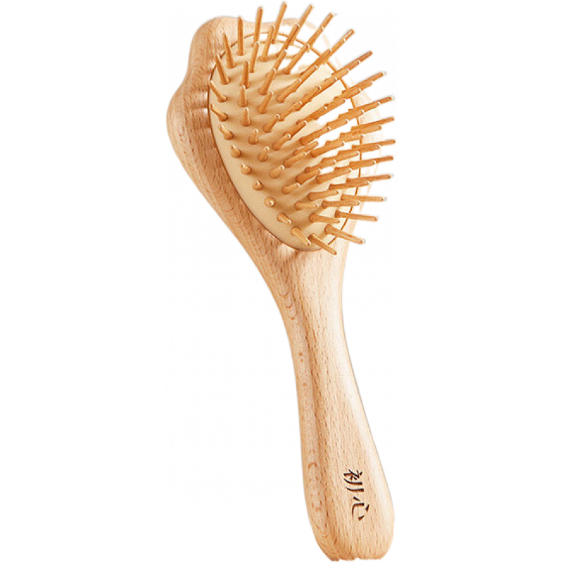 初心猫爪气垫梳子气囊按摩梳女士专用长发梳子头皮按摩梳气囊梳子 猫爪气垫梳-榉木