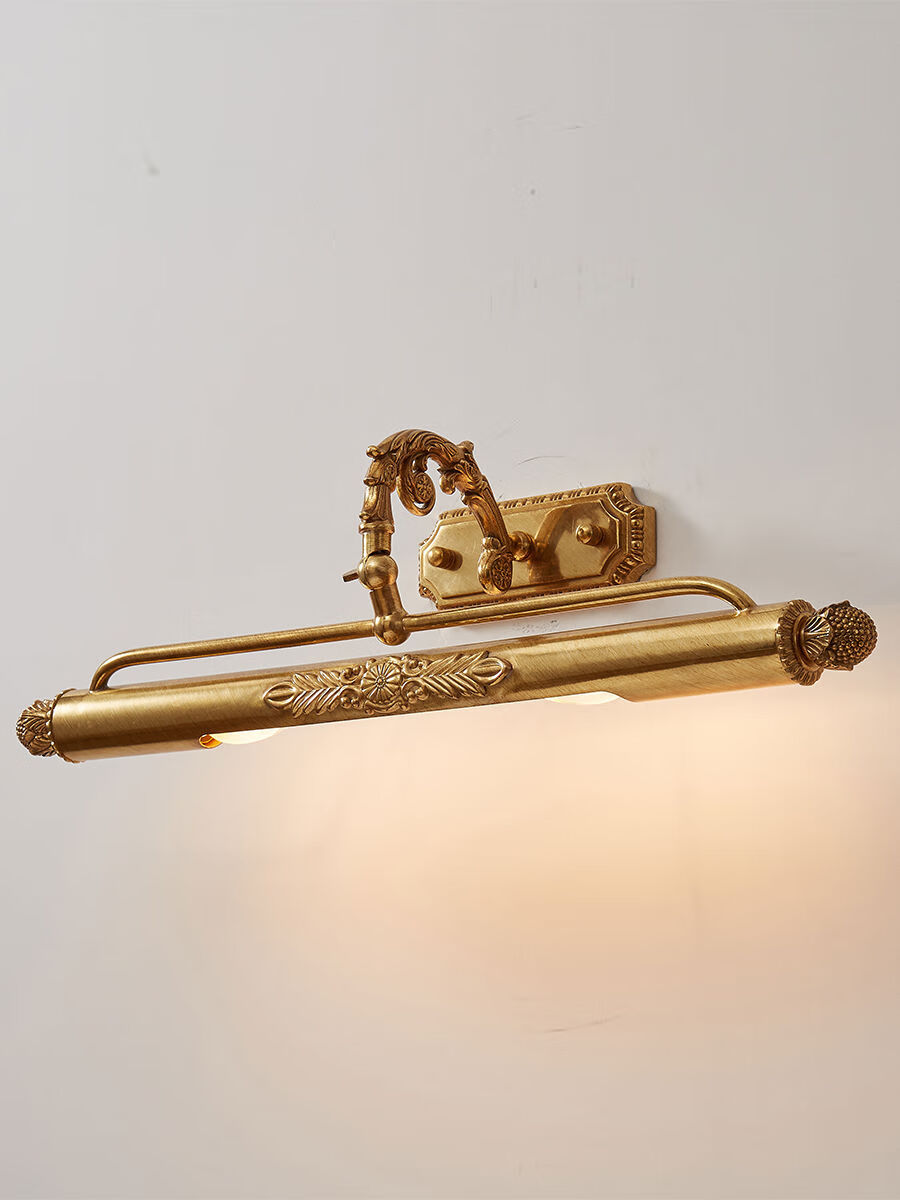 溥覃镜画灯油画灯照画灯全铜镜前灯法式欧式覆古浴室卫生间梳妆台壁灯
