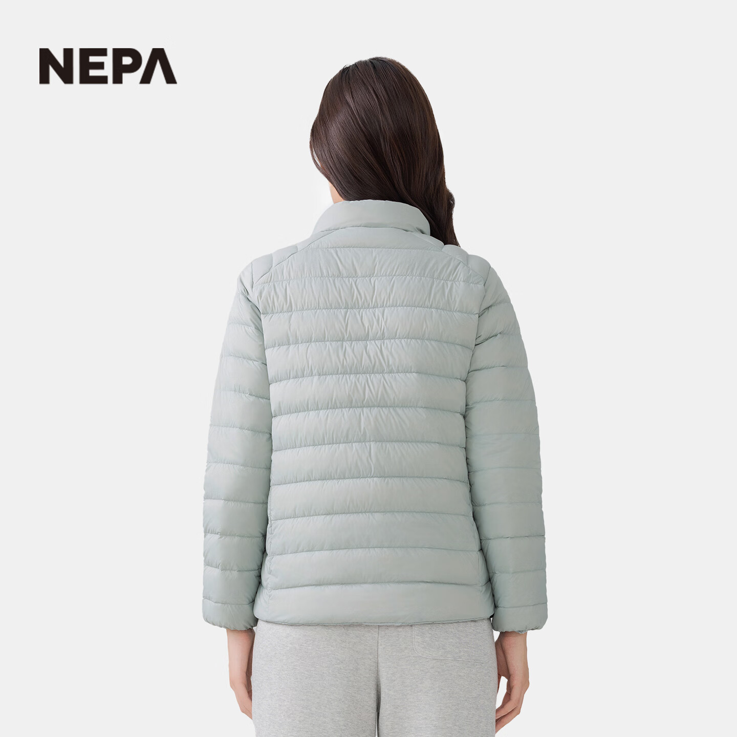 NEPA耐葩户外韩国进口25秋冬女士羽绒服基础款立领保暖羽绒服7L82021 L75灰蓝色 L 175/96A (105)