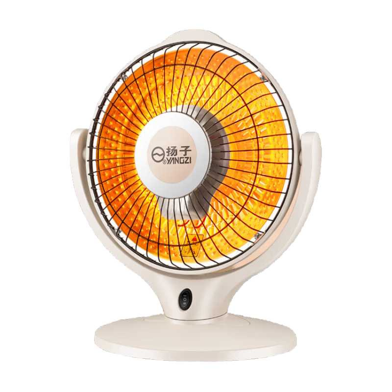 扬子小太阳取暖器家用电暖器节能省电电暖气台式电热扇烤火器速热静音烤火炉卧室客厅办公取暖神器 米白色桌面款