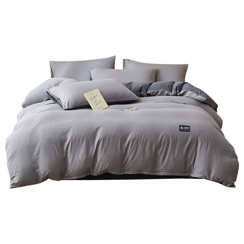 洁丽雅10A抗菌亲肤三件套0.9/1.2米床上用品被单床单枕套被套150*200cm