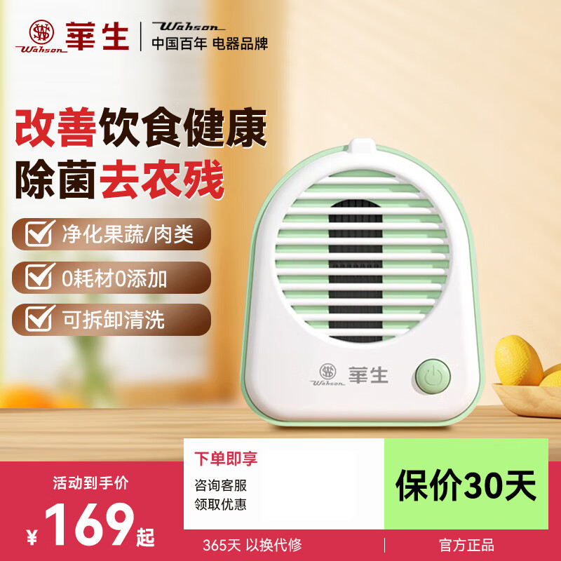 华生无线果蔬清洗机杀菌去农残蔬菜水果食材净化器自动洗菜机神器 果蔬清洗机自动洗菜神器