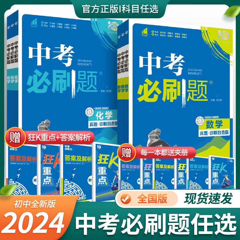 2024中考刷题总复习 语数英物化【全套5本】
