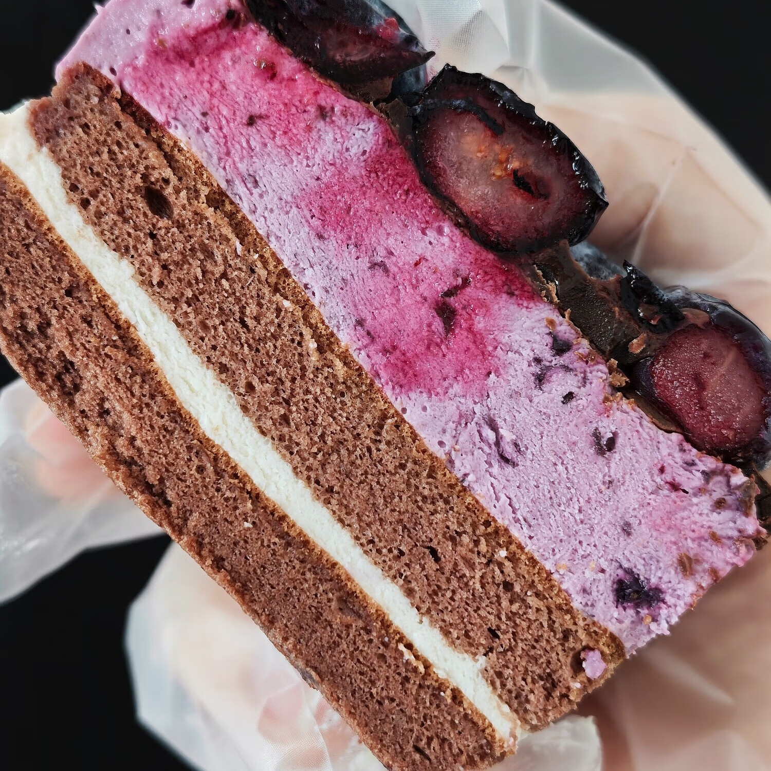 焙尔妈妈多多蓝莓梦龙脆皮巧克力纯可可脂生日蛋糕好吃下午茶甜品儿童零食 鲜果蓝莓梦龙芝士蛋糕600g*1盒 顺丰发货(下单前请看详情页包装等)