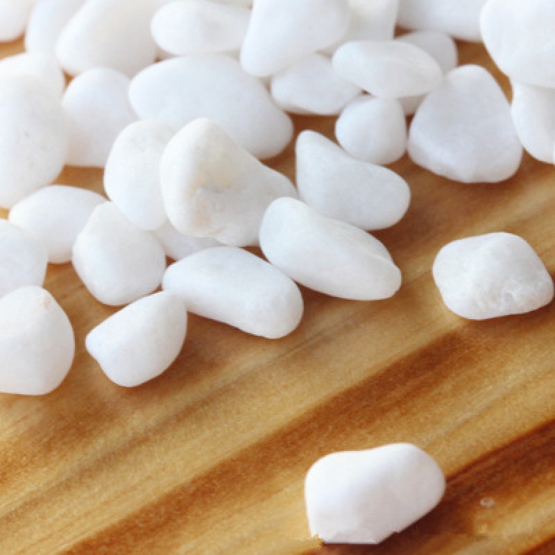 乐君 白色水洗石鹅卵石雨花石白色砾石白色水磨石白色小石子彩石洗米