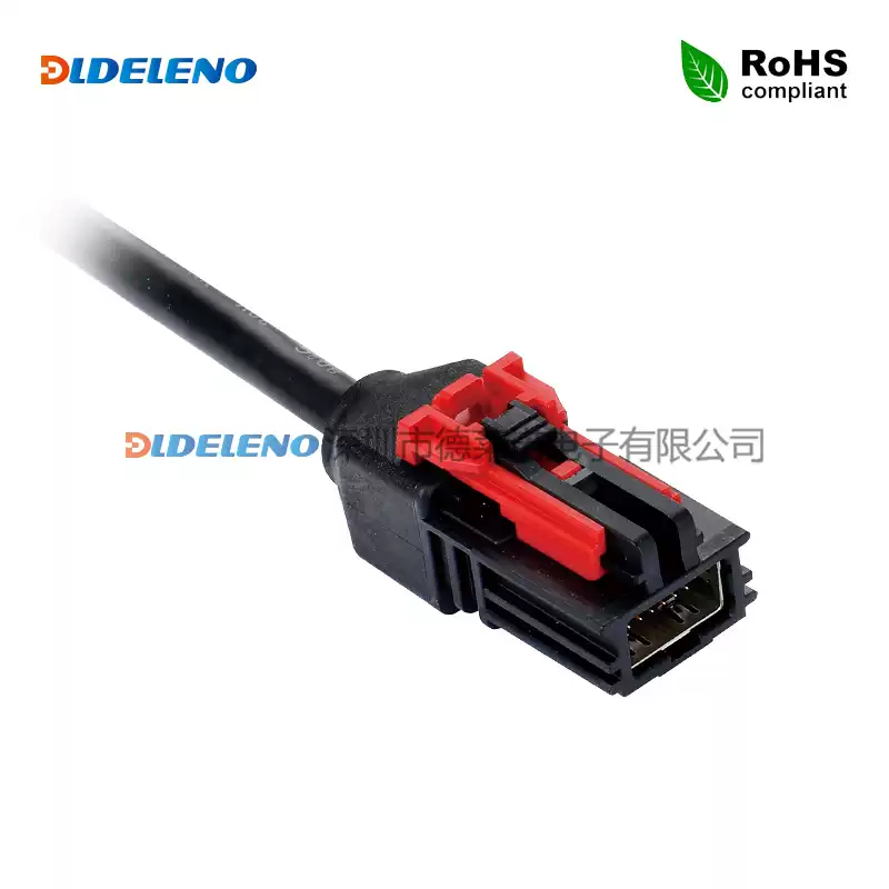 通用汽车Molex111146-3080凯迪拉克12Pin黑色公头TOUSB3.0公头转接线 0.5m 黑色