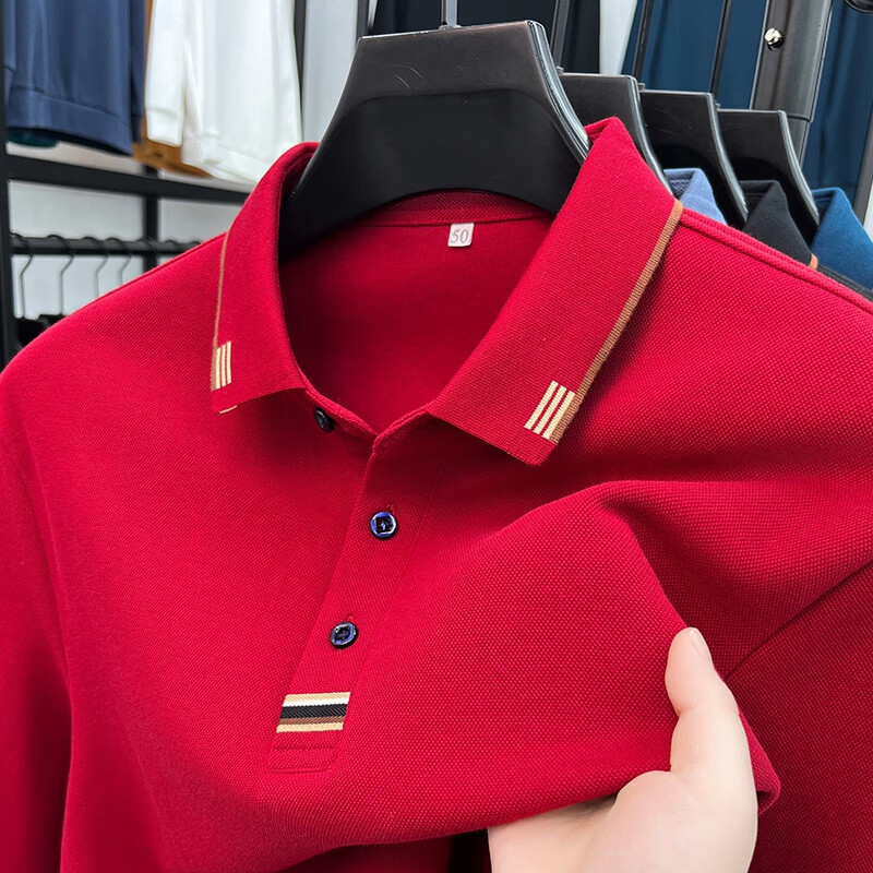 ���ڲ�������ү����LAOYECHE���������ɫ���޳���T����ʿ�ﶬ������POLO�������걣ů�ְ�װ AN98169���ɫ XL �Ƽ�135-155�� 123.5Ԫ