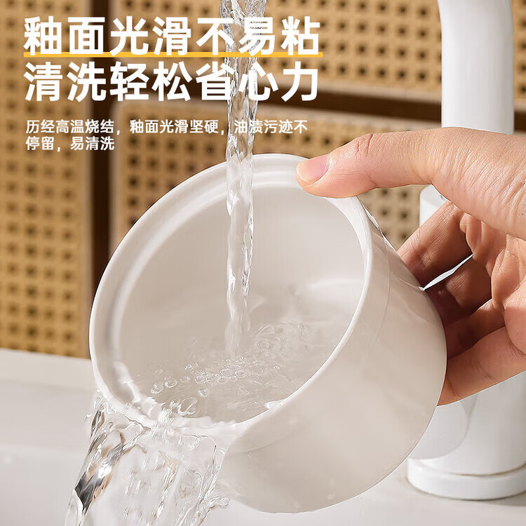 瓦罐陶瓷炖盅家用隔水带盖燕窝蒸蛋盅碗煲汤内胆沙县酒 白色【直筒炖盅】单个装 500ml