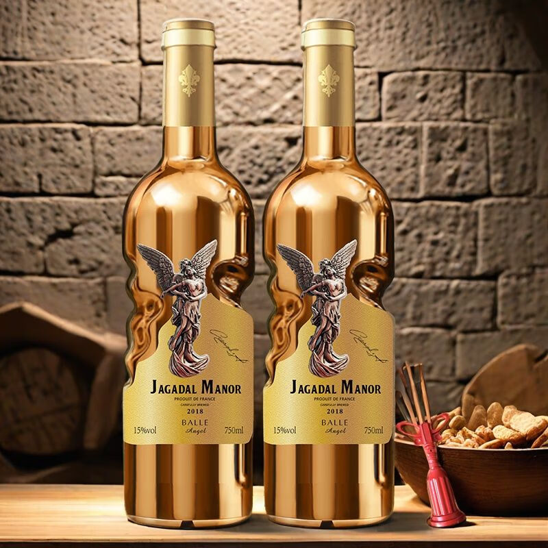 加达尔庄园 法国原酒进口巴勒15度干红葡萄酒 750mL*2瓶