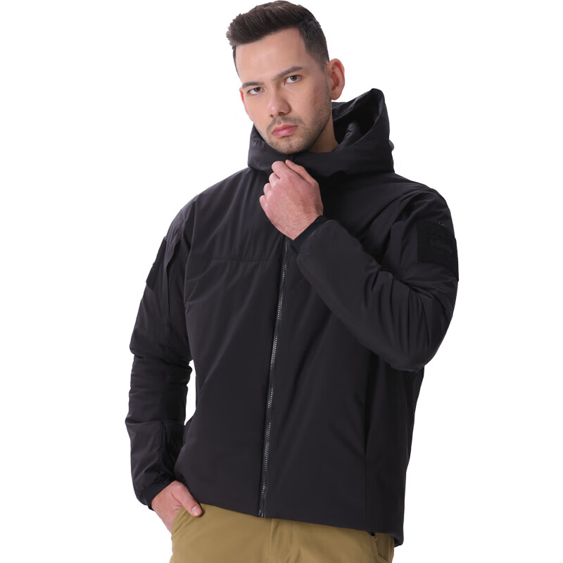 马格南特氟龙金标P棉 防风保暖猛犸冰川御寒棉服 黑色 S