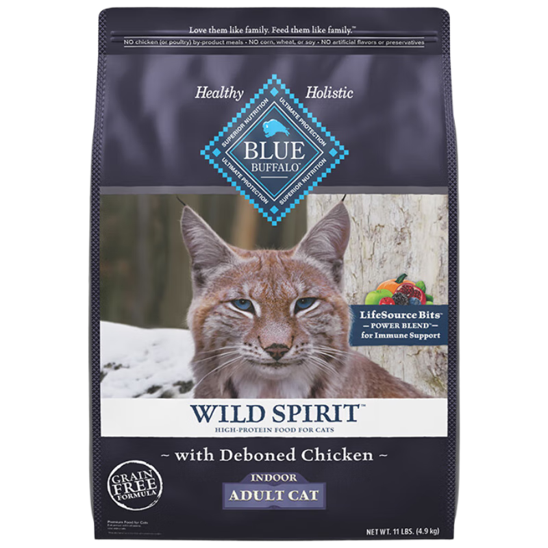 ���ڲ�����Blue Buffalo��ֿè�� ���� ԭҰ����ߵ����޹ȼ���ȫ�۳�è��4.9kg Ч��26.6 194.9Ԫ