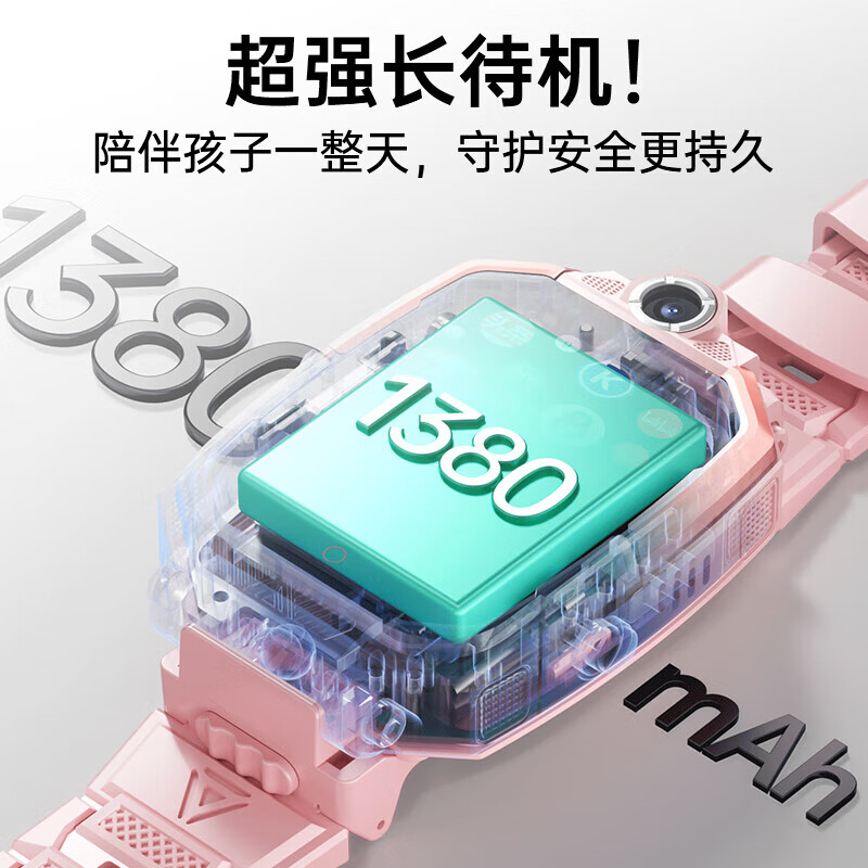 PYLVIA华为机适用天才5G儿童电话手表高清卡全网通防水可插卡定位小学初高中生青少年男女孩智能手表 黑-旗舰机12核128G双摄+微信+支付