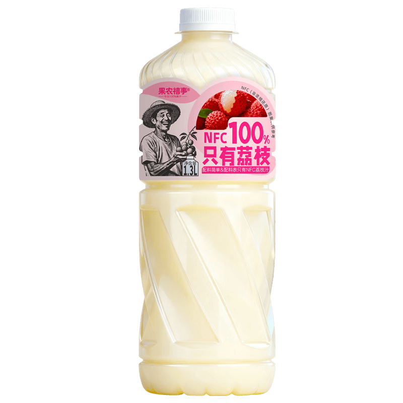 ��ũ���� 100%����֦֭ NFC��֭���� 1300mL ������֦ 9.9Ԫ����һ��һ��ÿ��4.95Ԫ��