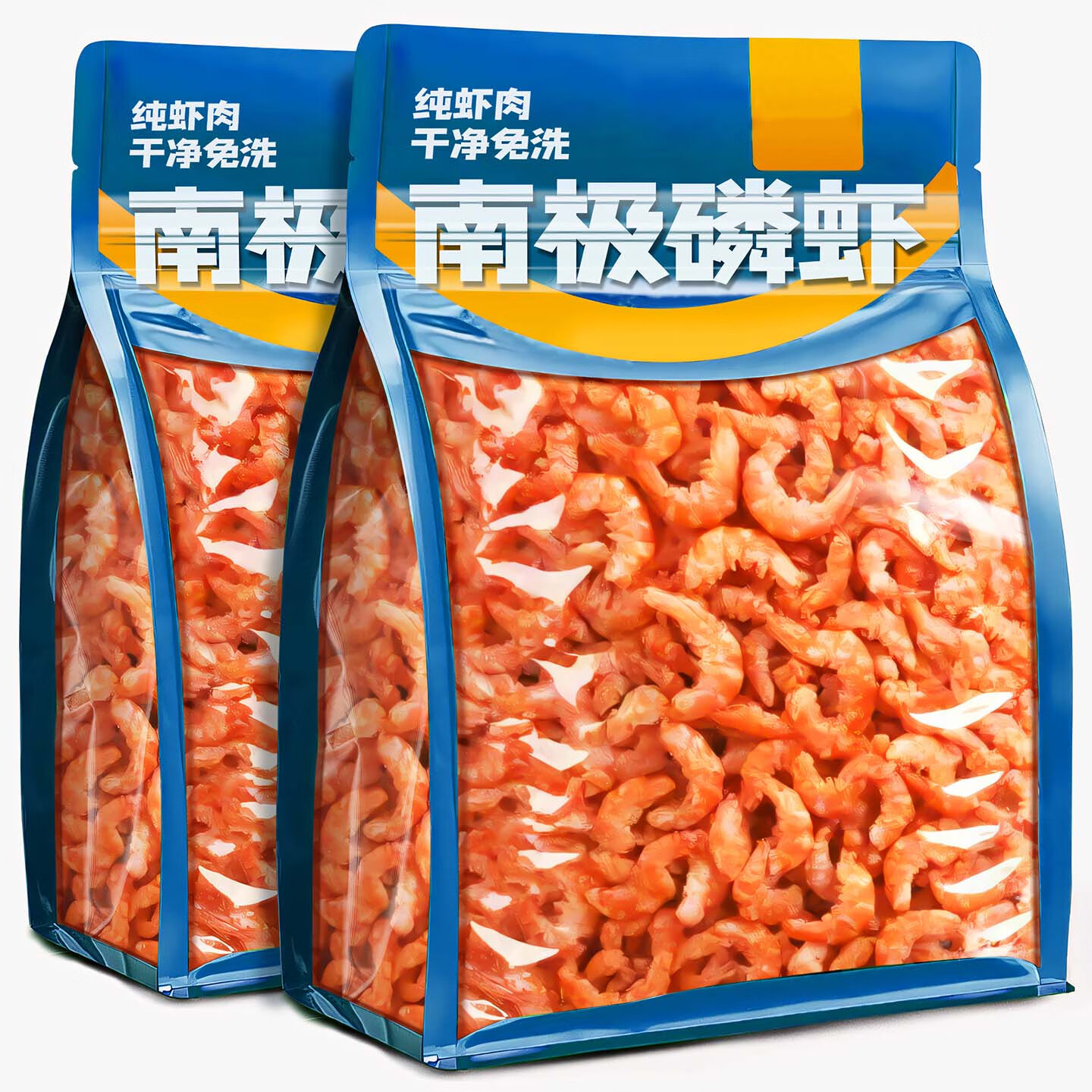 菇朵儿南极磷虾仁鳞虾肉干货深海特产级磷虾干虾干皮海鲜 南极鲜虾【共250gx1袋】磷虾约3~4厘米