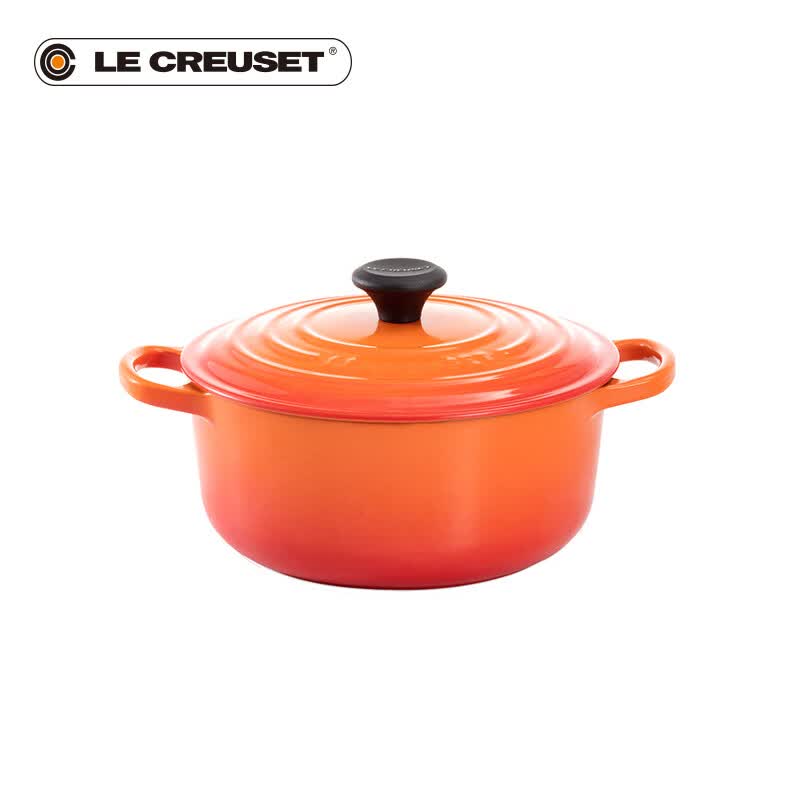 creuset)百年酷彩le creuset珐琅锅铸铁锅圆形锅炖锅家庭煮锅法国进口