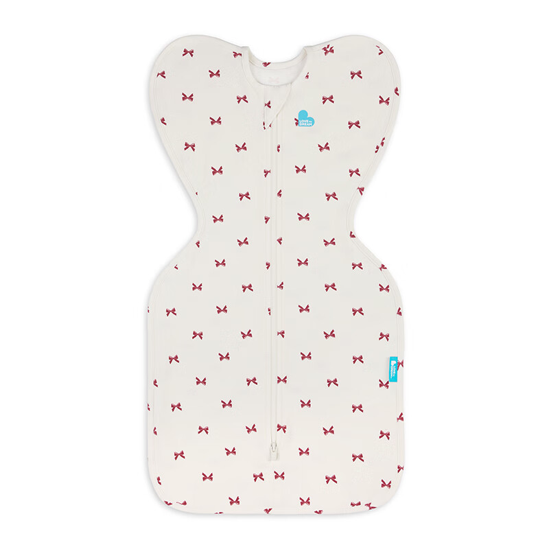 LOVE TO dream防惊跳睡袋新生儿婴儿四季通用襁褓式睡袋儿童投降式防踢被 蝴蝶结（四季通用） M码：8-15斤（约3-6个月）