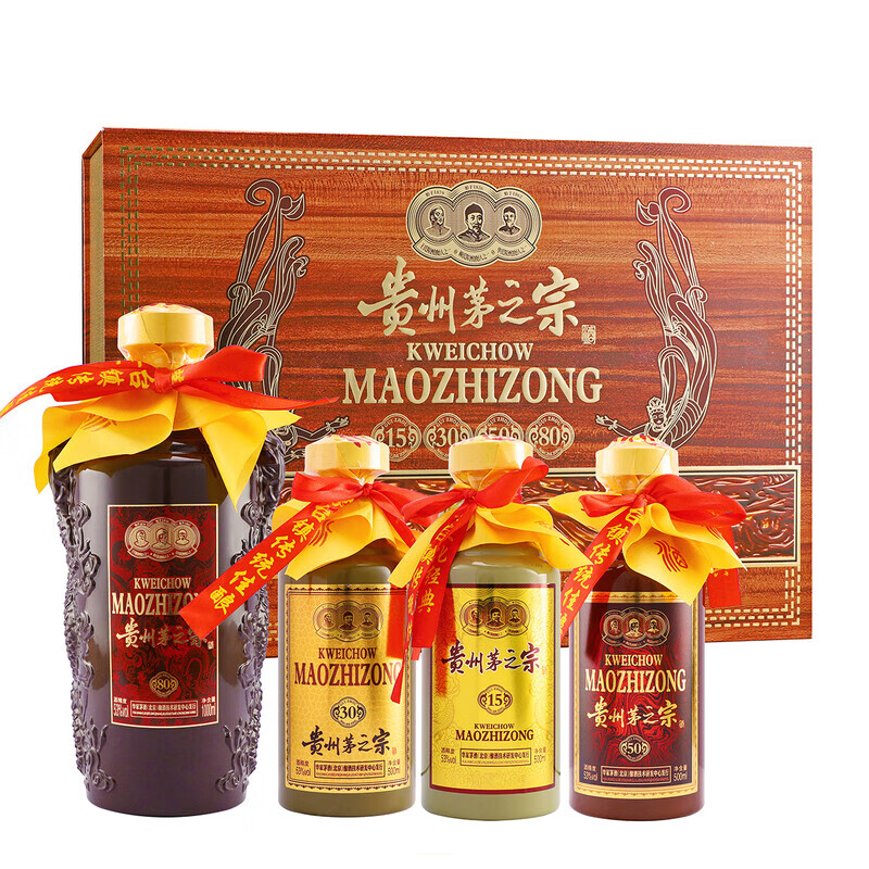 永发祥成裕烧坊贵州茅之宗 酱香型白酒 酒 纯粮酒 53度 2500mL 4瓶 500ML*3瓶+1L*1瓶