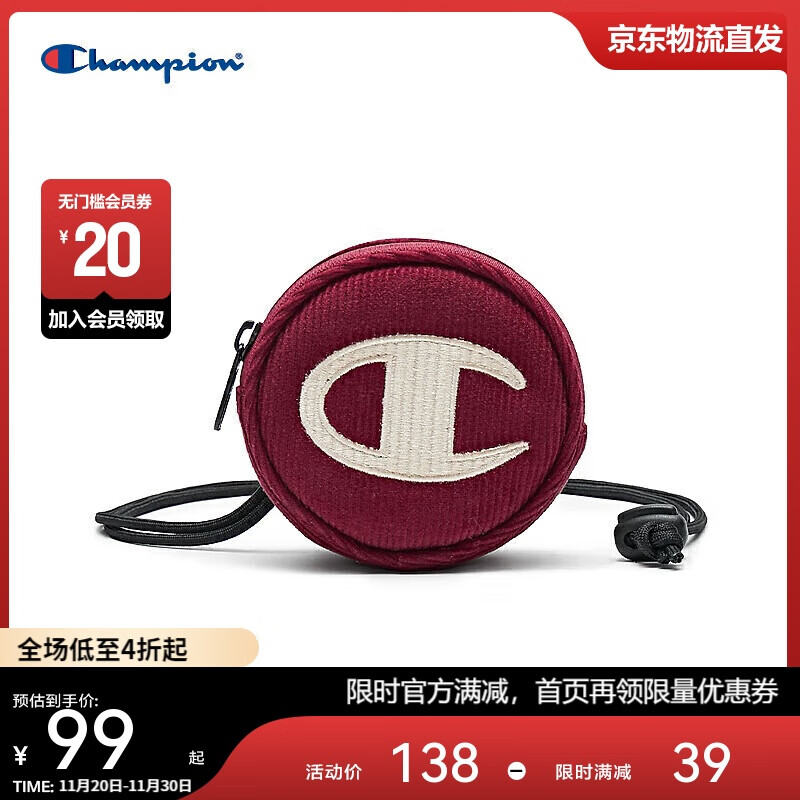 Champion美国冠军2025新款斜挎包男女 潮流休闲时尚迷你小圆包25SSP91