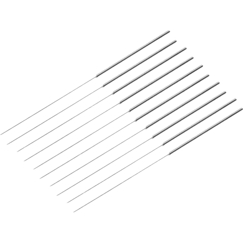 華佗牌一次性無(wú)菌針灸針?biāo)艽鼝傉椴讳P鋼針灸平柄針100支中醫(yī)用針灸針 【100支】0.25*25mm（一寸）