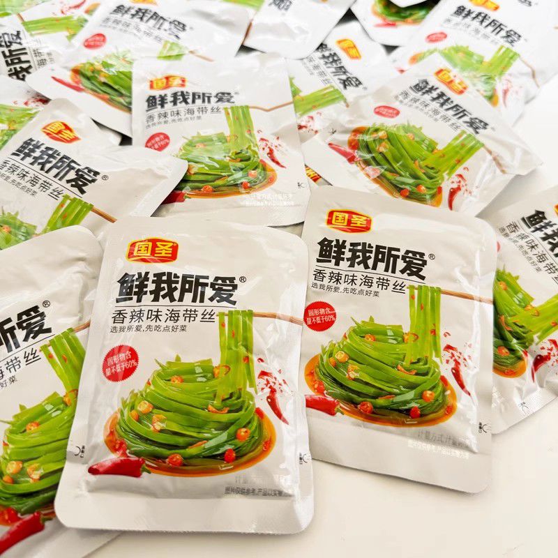 國圣香辣海帶結(jié)萵筍條零食小吃休閑食品散裝稱重小包裝500g即食海 500g海帶絲