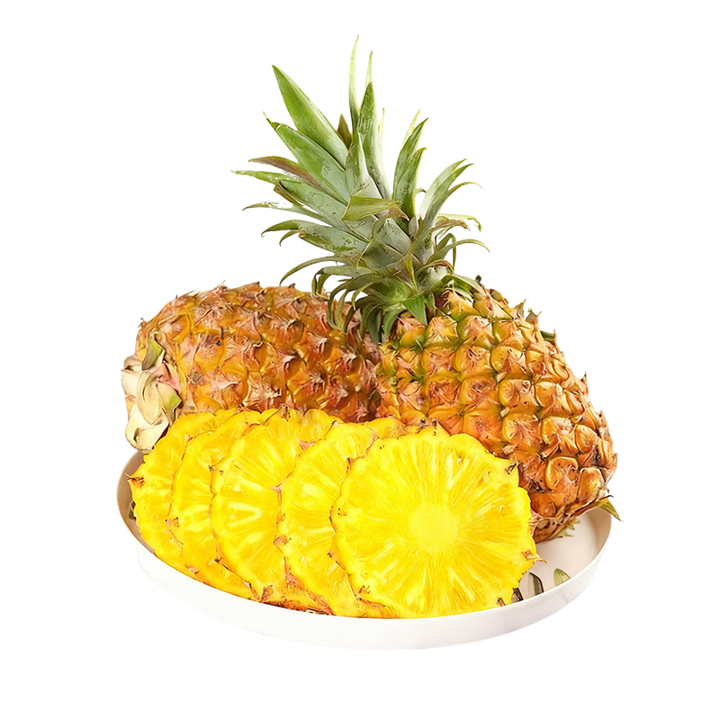 京觅海南金钻凤梨净重4.5斤装 单果1000g起 大果更好吃 源头直发包邮